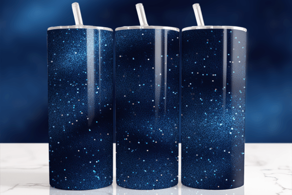 Download Deep Galaxy Blue Glitter Tumbler Wrap - Glitter tumbler wrap Collection
