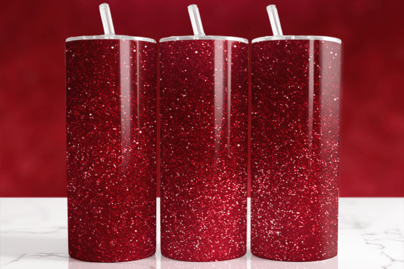 Download Rich Red Sparkle Glitter Tumbler Wrap - Glitter tumbler wrap Collection