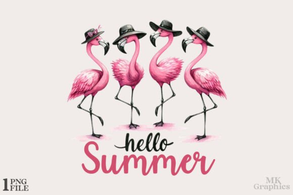 Download Flamingo PNG, Hello Summer PNG - Summer png Collection